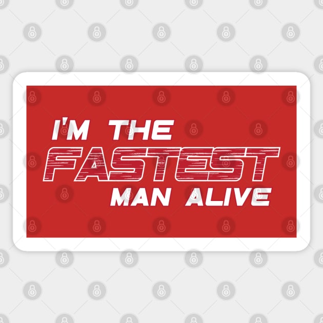 The Fastest Man Alive Sticker by Cinestore Merch